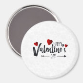 Frohen Valentinstag Magnet (Vorderseite/Rückseite)