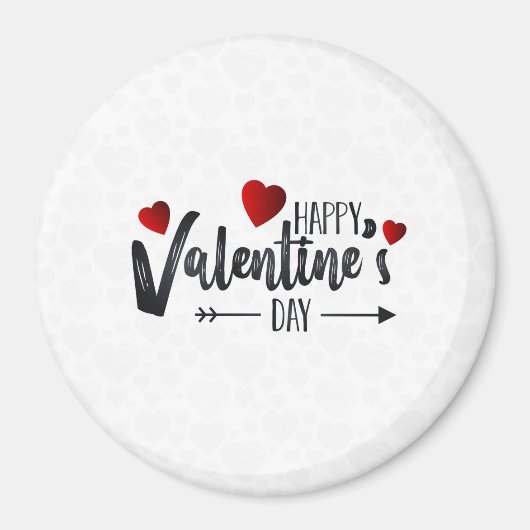 Frohen Valentinstag Magnet (Vorne)