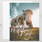 Frohen Valentinstag mit Blick auf das Pferd (Vorne/Hinten)