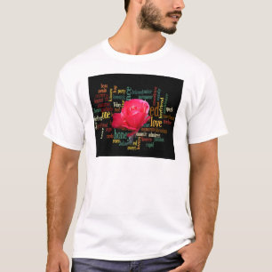 Frohen Valentinstag mit eleganten roten Rosen T-Shirt