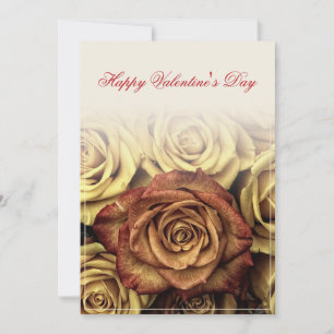 Frohen Valentinstag mit gelbem Rosenbouquet