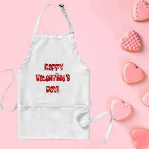 Frohen Valentinstag mit Herzen Schürze