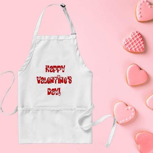 Frohen Valentinstag mit Herzen Schürze