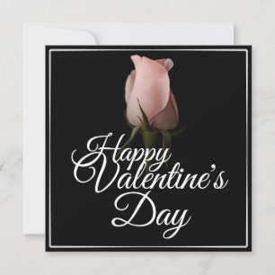 Frohen Valentinstag mit rosa Rose