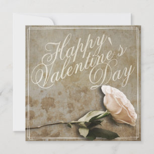 Frohen Valentinstag mit Rose