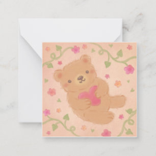 Frohen Valentinstag mit Teddybär Mitteilungskarte