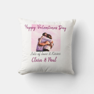 Frohen Valentinstag moderne Küsse Liebe Name hinzu Kissen