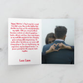 Frohen Valentinstag Musik der Liebe Karte (Innenseite)