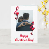 Frohen Valentinstag Musik der Liebe Karte (Gelbe Blume)