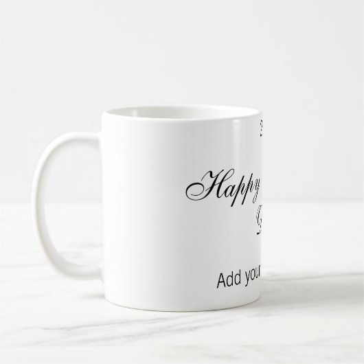 Frohen Valentinstag Name Datum Nachricht einfach e Kaffeetasse (Links)