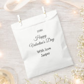 Frohen Valentinstag Name Liebe einfach Jahr stilvo Geschenktütchen (Ausgeschnitten)