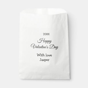 Frohen Valentinstag Name Liebe einfache Jahres sti Geschenktütchen