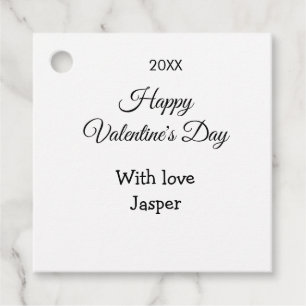 Frohen Valentinstag Name Liebe einfaches Jahr stil Geschenkanhänger