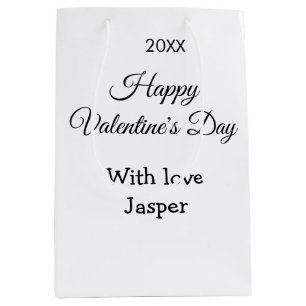 Frohen Valentinstag Name Liebe einfaches Jahr stil Mittlere Geschenktüte