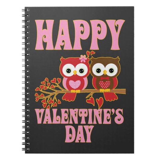 Frohen Valentinstag Notizblock (Vorderseite)