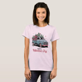Frohen Valentinstag – Oldtimer-LKW T-Shirt (Vorne ganz)