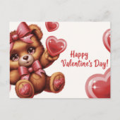 Frohen Valentinstag Ourson -6 Postkarte (Vorderseite)