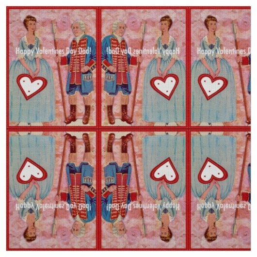 Frohen Valentinstag Papa Stoff (Muster)