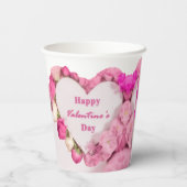 Frohen Valentinstag Pappbecher (Rückseite)