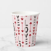 Frohen Valentinstag Pappbecher (Vorderseite)
