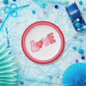 Frohen Valentinstag Pappteller (Party)