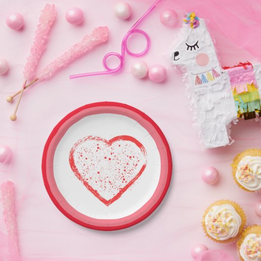 Frohen Valentinstag Pappteller (Party)
