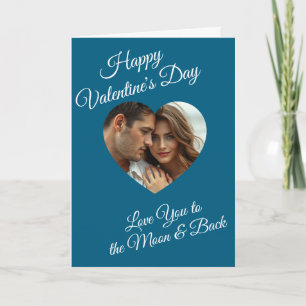 Frohen Valentinstag Personalisiertes Foto Karte