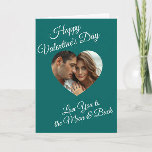 Frohen Valentinstag Personalisiertes Foto Karte