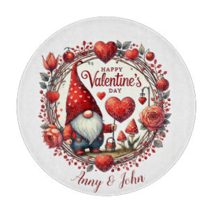 Frohen Valentinstag Personalisiertes Schneidbrett Schneidebrett