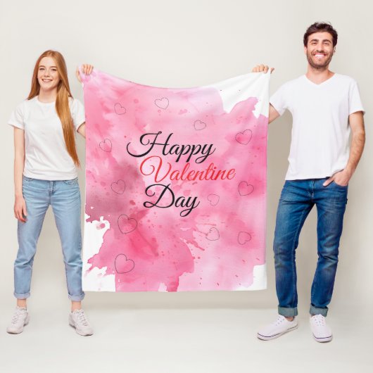 Frohen Valentinstag PING BG Fleecedecke (Beispiel)