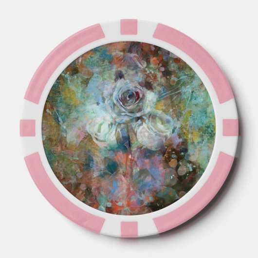Frohen Valentinstag. Pokerchips (Vorderseite)