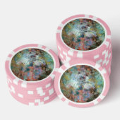 Frohen Valentinstag. Pokerchips (Stapel)