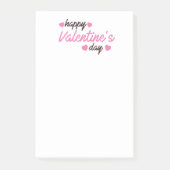 Frohen Valentinstag Post-it Klebezettel (Vorderseite)