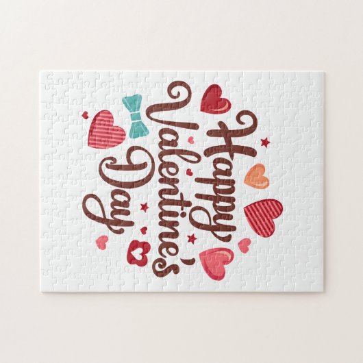 Frohen Valentinstag Puzzle (Horizontal)