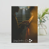 Frohen Valentinstag – Romantische Liebesgrüße Auto Feiertagskarte (Stehend Vorderseite)