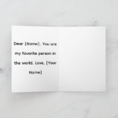 Frohen Valentinstag – romantisches Paar Karte (Innenseite)