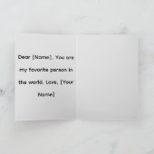 Frohen Valentinstag – romantisches Paar Karte (Innenseite)