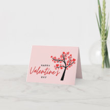 Frohen Valentinstag Rosa & Rote Herzen 