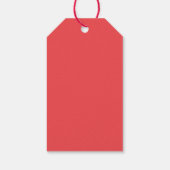 Frohen Valentinstag Rosa & Rote Herzen Geschenkanhänger (Rückseite)