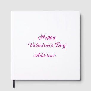 Frohen Valentinstag rosa Text Namensnachricht Gästebuch