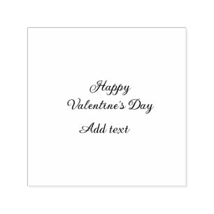 Frohen Valentinstag rosa Text Namensnachricht Permastempel