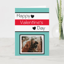 Frohen Valentinstag Rot, Weiß und Schwarze Herzen