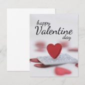 Frohen Valentinstag RSVP Karte (Vorne/Hinten)
