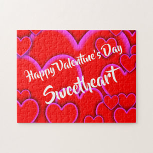Frohen Valentinstag Schatz Romantische Anpassung Puzzle
