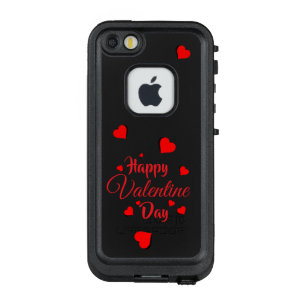 Frohen Valentinstag schwarz LifeProof FRÄ’ iPhone SE/5/5s Hülle