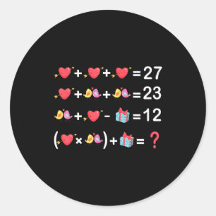 Frohen Valentinstag Six Seven Gen Alpha 67 Meme M Runder Aufkleber