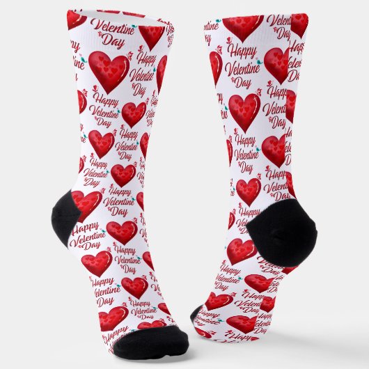 Frohen Valentinstag Socken (Gewinkelt)