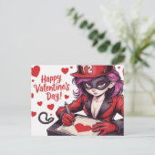 Frohen Valentinstag Superhelden -2 Postkarte (Stehend Vorderseite)