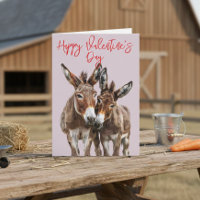 Frohen Valentinstag Süße Esel Liebe