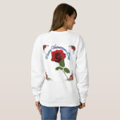 Frohen Valentinstag Sweatshirt (Schwarz voll)
